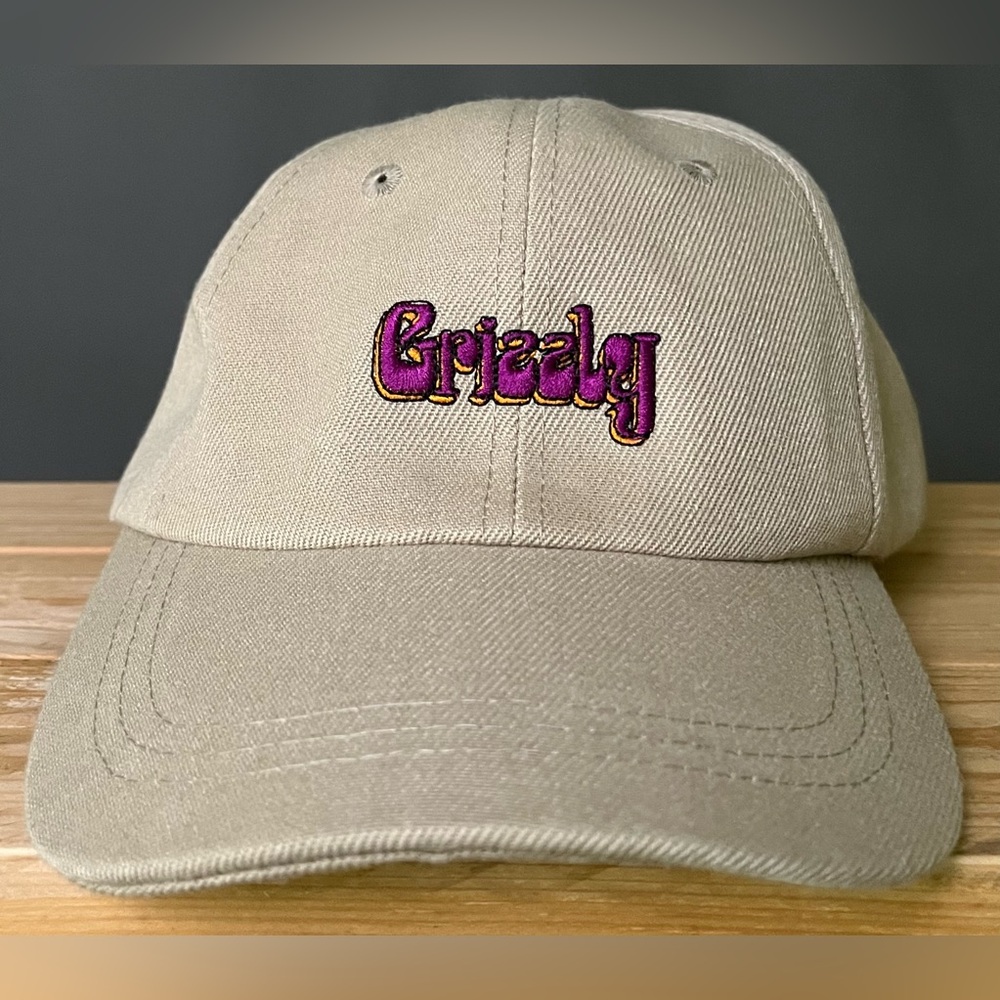 Grizzly Griptape Strapback Adjustable Hat Cap Skateboard Men's Beige